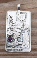 Death Tarot Card Pendant - Number 13 in the Major Arcana