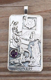 Death Tarot Card Pendant - Number 13 in the Major Arcana