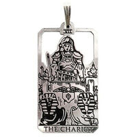 The Chariot Tarot Card Pendant - 7 in the Major Arcana