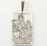 Empress Tarot Card Pendant .925 Sterling Silver Made in the USA