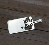 Star Tarot Card Pendant .925 Sterling Silver - small Star Tarot Jewelry Hope and Truth USA