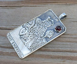 The Empress Tarot Card Pendant Sterling Silver