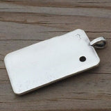 FOOL Tarot Card Pendant .925 Sterling Silver with Genuine Carnelian gemstone Made in USA