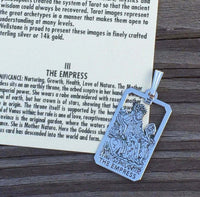 Empress Tarot Card Pendant .925 Sterling Silver Made in the USA