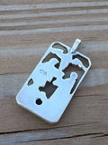 Two of Cups Tarot Card Pendant .925 Sterling Silver with Genuine Garnet - Love Union USA