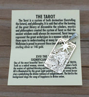 Star Tarot Card Pendant .925 Sterling Silver - small Star Tarot Jewelry Hope and Truth