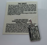 High Priestess Tarot card Pendant .925 Sterling Silver Priestess Tarot Card Pendant USA