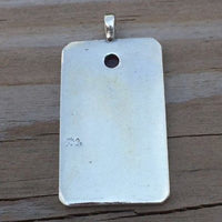 HIGH PRIESTESS Tarot Card Pendant .925 Sterling Silver w/ Natural Garnet gem USA