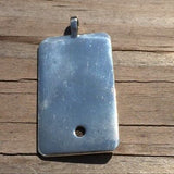 Sun Tarot Card Pendant Sterling Silver w/ Genuine Sunstone Prosperity Success USA