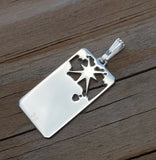 Star Tarot Card Pendant .925 Sterling Silver - small Star Tarot Jewelry Hope and Truth USA
