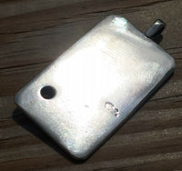 Moon Tarot Card Pendant .925 Sterling Silver with Genuine Peach Moonstone gem USA