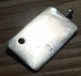 Moon Tarot Card Pendant .925 Sterling Silver with Genuine Peach Moonstone gem USA