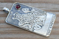 The Empress Tarot Card Pendant Sterling Silver