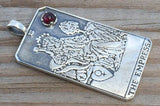 The Empress Tarot Card Pendant Sterling Silver
