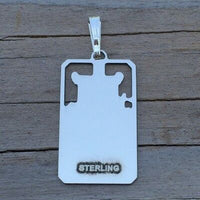 The Emperor Tarot Card Pendant .925 Sterling Silver - 4 in the Major Arcana