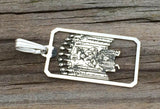 Nine of Cups Tarot Card Pendant .925 Sterling Silver - small Nine of Cups amulet Success and Victory USA