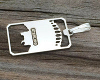Nine of Cups Tarot Card Pendant .925 Sterling Silver - small Nine of Cups amulet Success and Victory USA