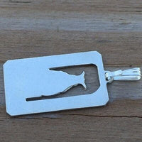 High Priestess Tarot card Pendant .925 Sterling Silver Priestess Tarot Card Pendant USA