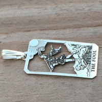 The Fool Tarot Card Pendant - 0 in the Major Arcana