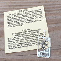 The Fool Tarot Card Pendant - 0 in the Major Arcana