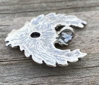 Guardian Angel Pendant .925 Sterling Silver Genuine Amethyst Angelic Blessings Made in the USA
