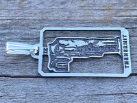 The Hermit Tarot Pendant Sterling Silver