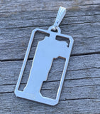 The Hermit Tarot Pendant Sterling Silver