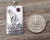 Strength Tarot Lion Pendant
