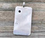 Strength Tarot Card Pendant .925 Sterling Silver w/ genuine Garnet gemstone Made in USA
