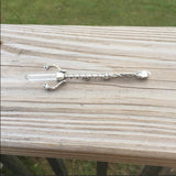 Celtic Lion Wand Pendant .925 Sterling Silver with natural Crystal Point and Genuine Amethyst USA