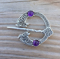 Early Medieval type cloak pin - Rhiannon's Magick Messenger.