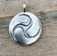 Labyrinth Pendant Solid .925 Sterling Silver Goddess Pathway Jewelry Made in USA