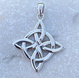 Celtic knot Quaternary Knot pendant sterling silver