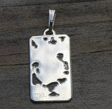 Wheel of Fortune Tarot Card Pendant solid .925 Sterling Silver Made in the USA