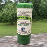 Witches Purse Money Candle Witches Brew Pillar Coventry Creations USA