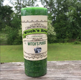 Witches Purse Money Candle Witches Brew Pillar Coventry Creations USA
