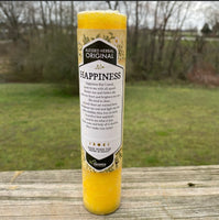 Happiness joy blessed herbal Pillar Candle Coventry Creations Happiness USA