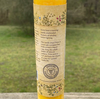 Happiness joy blessed herbal Pillar Candle Coventry Creations Happiness USA