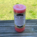 Soul mate affirmation candle Coventry Creations Candles Two together as One USA Soulmate Candle