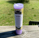 Healing Heart blessed herbal pillar candle Coventry Creations release heal USA