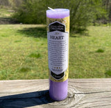 Healing Heart blessed herbal pillar candle Coventry Creations release heal USA