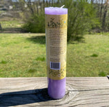 Healing Heart blessed herbal pillar candle Coventry Creations release heal USA