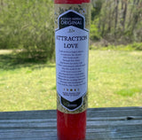 Attraction candle red blessed herbal magick Pillar Coventry Creations Heart USA