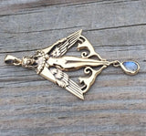 FREYA NORSE Love Goddess Pendant in Bronze - Viking QUEEN Amulet
