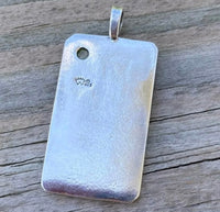 Empress Tarot Card Pendant .925 Sterling Silver Natural Peridot Gem Venus Love USA Libra Taurus