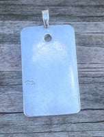 High Priestess Tarot Card Pendant .925 Sterling Silver w/ Natural Citrine gemstone USA