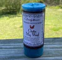 Outta My Way Remove Obstacles Mojo Pillar Candle Coventry Creations Candles USA
