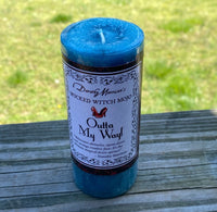 Outta My Way Remove Obstacles Mojo Pillar Candle Coventry Creations Candles USA