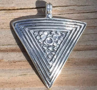 Kali Yantra Goddess Yoni Pendant .925 Sterling Silver Made in USA