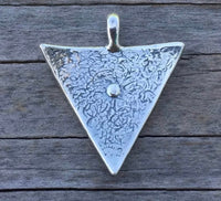 Kali Yantra Goddess Yoni Pendant .925 Sterling Silver Made in USA
